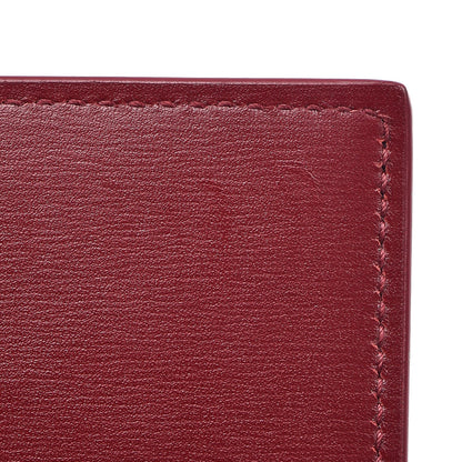 Saint Laurent Calfskin Fragments Flap Wallet Dark Red 9 of 9