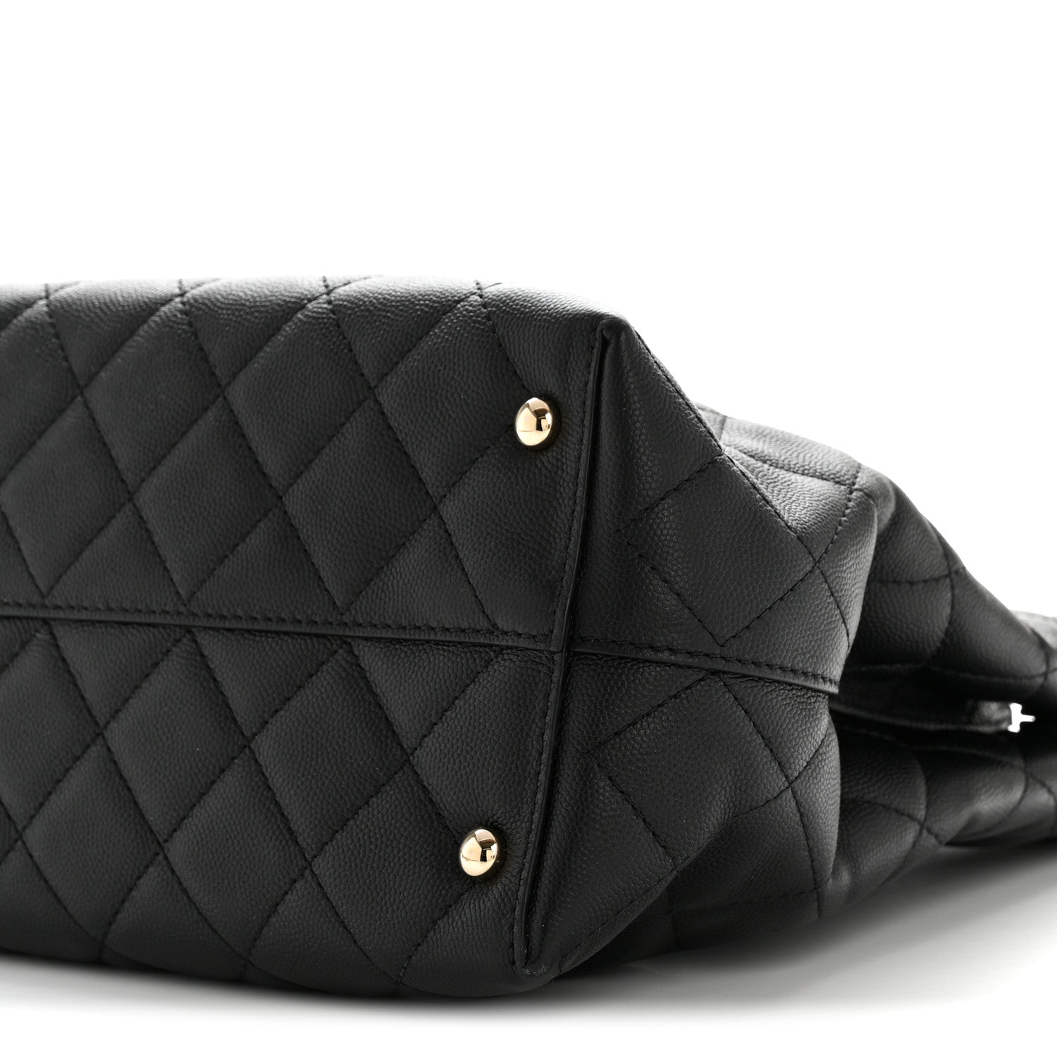 Chanel Caviar Quilted Small Shopping Tote  Black 10 of 14