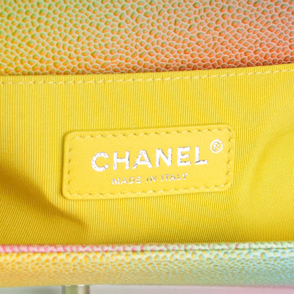 Chanel Caviar Quilted Medium Cuba Rainbow Boy Flap Multicolor 6 of 9