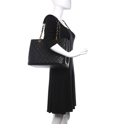 Chanel Caviar Quilted Grand Shopping Tote GST Black 2 of 11