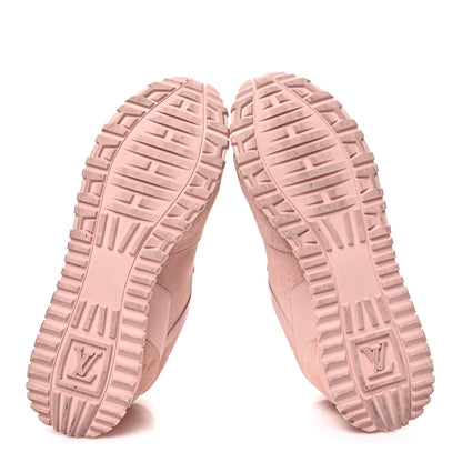 Louis Vuitton Suede Calfskin Run Away Sneakers 38.5 Pink 7 of 12