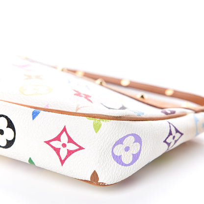 Louis Vuitton Monogram Multicolor Pochette Accessories White 9 of 14