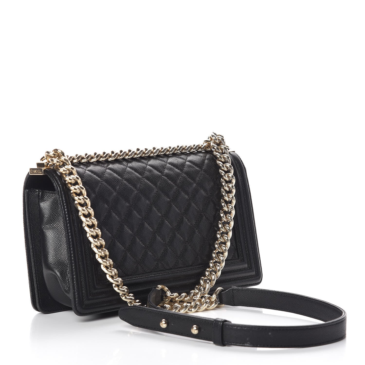 Chanel Caviar Quilted Medium Boy Flap Black 3 of 13