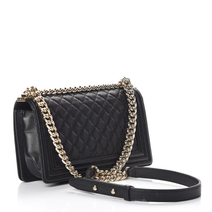 Chanel Caviar Quilted Medium Boy Flap Black 3 of 13