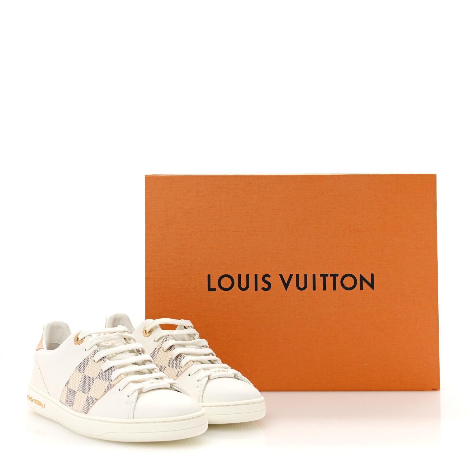Louis Vuitton Damier Azur Front Row Sneaker 36 White 10 of 10
