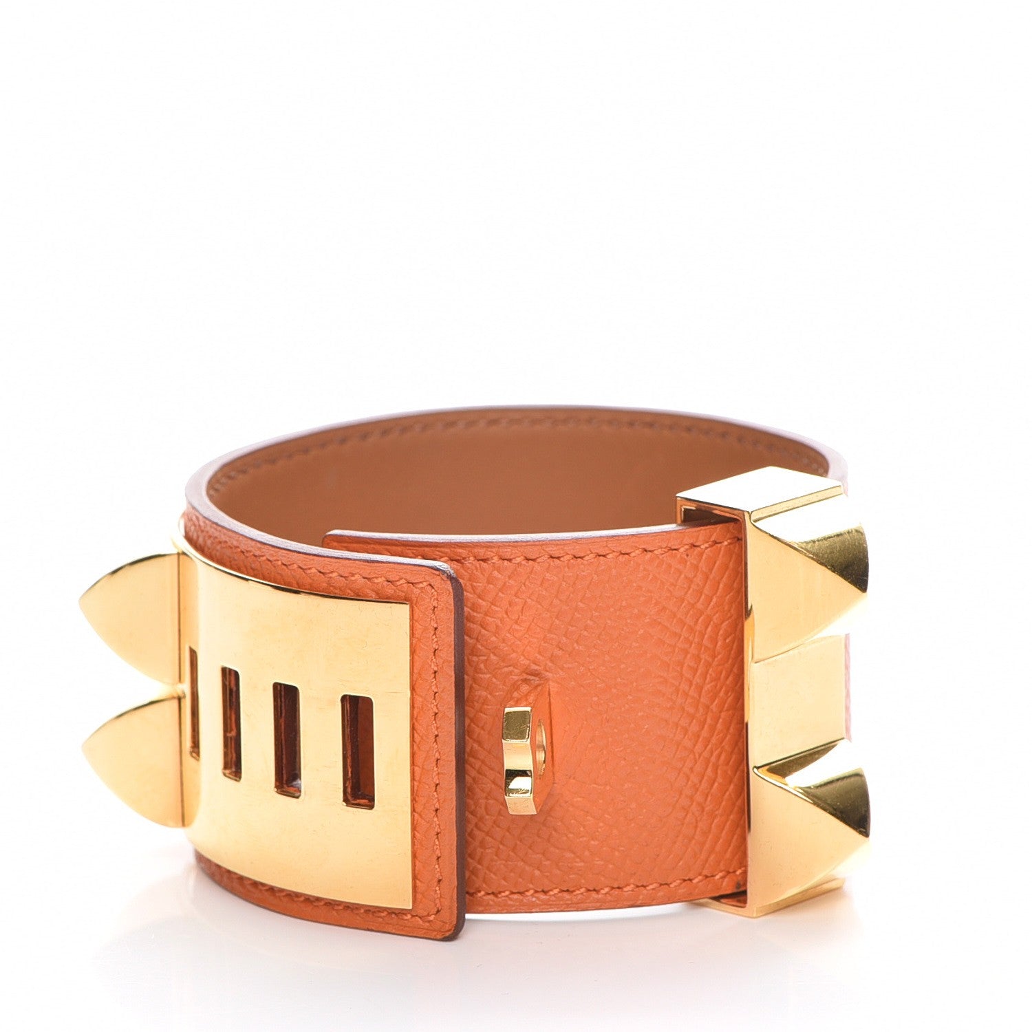 Hermes Epsom Collier de Chien CDC Bracelet S Orange 4 of 8