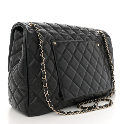 Chanel Caviar Quilted XXL Travel Flap Bag Black 3 of 11