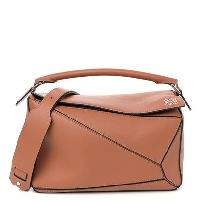 Loewe Calfskin Medium Puzzle Bag Tan 1 of 10
