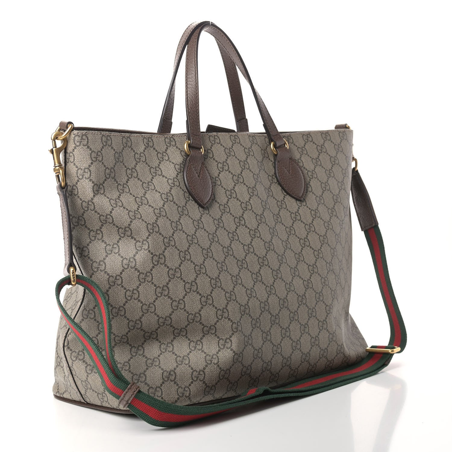 Gucci Soft GG Supreme Monogram Courrier Medium Crossbody Tote Beige New Acero 3 of 9