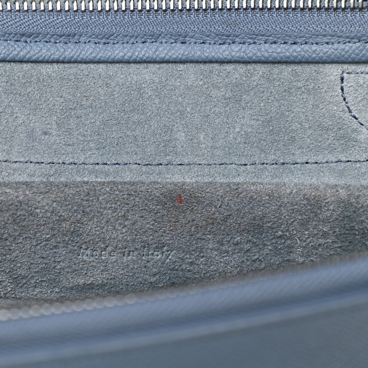 Celine Grained Calfskin Micro Belt Bag Washed Blue 12 of 18