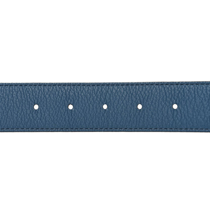 Louis Vuitton Monogram LV Circle 35mm Reversible Belt 80 32 Blue 3 of 5