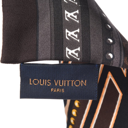 Louis Vuitton Silk Monogram LV World Bandeau Brown 4 of 4