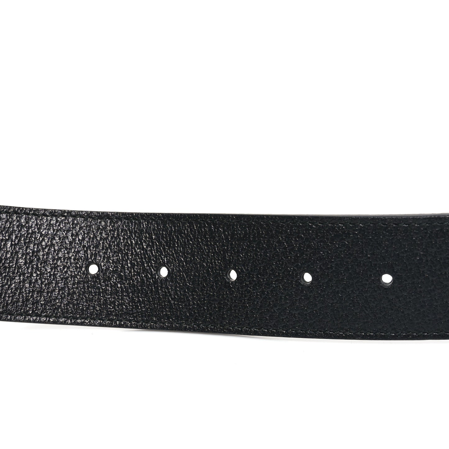 Textured Calfskin Double G 100 40 Belt Black