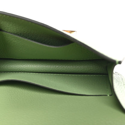 Hermes Evercolor Constance Slim Wallet Vert Criquet 6 of 12