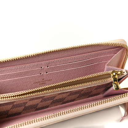 Louis Vuitton Damier Azur Clemence Wallet Rose Ballerine 5 of 6