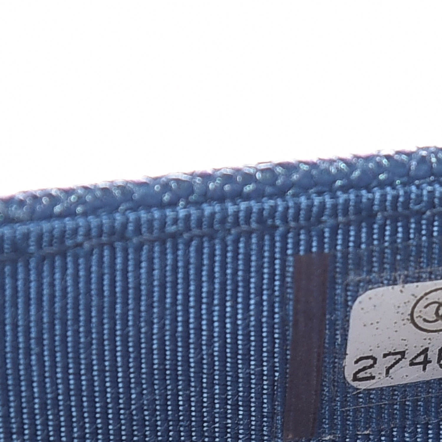 Chanel Iridescent Caviar Quilted Wallet On Chain WOC Dark Blue 8 of 11