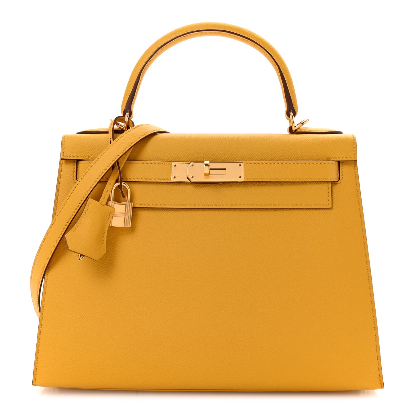 Epsom Kelly Sellier 28 Jaune Ambre