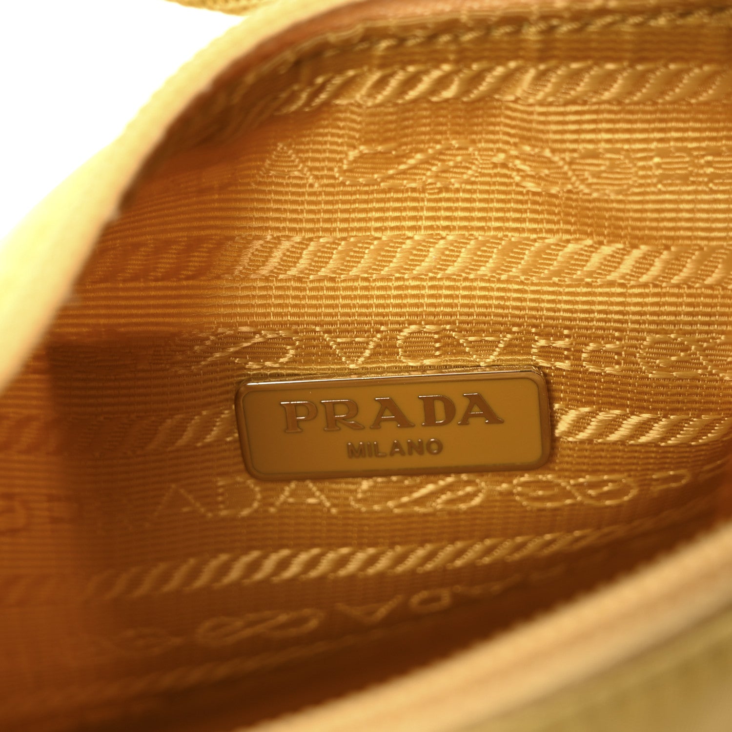 Prada Tessuto Nylon Saffiano Mini Re-Edition 2000 Bag Ananas 5 of 9