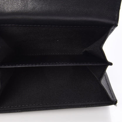 Chanel Lambskin Chevron Quilted Multicolor Card Holder Black 5 of 8