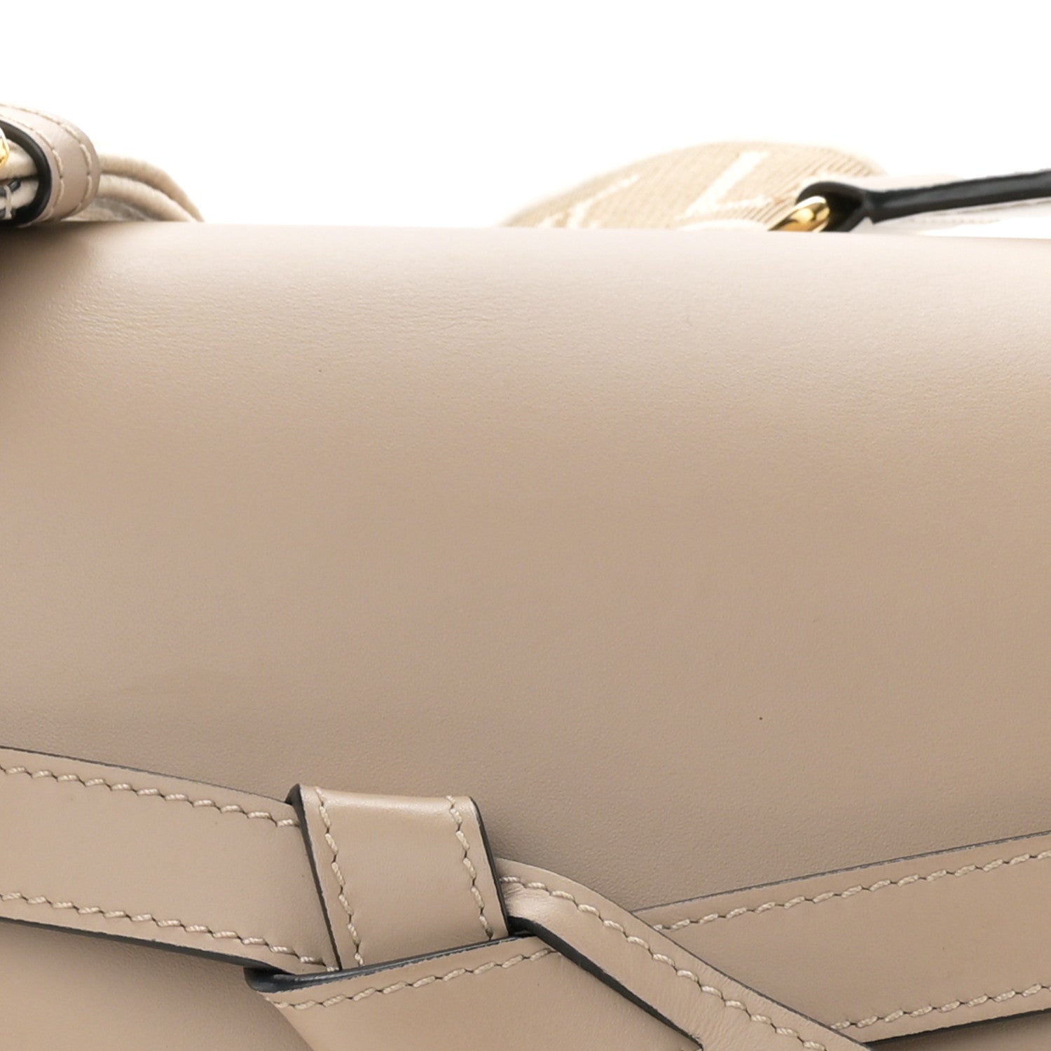 Loewe Soft Calfskin Jacquard Small Gate Crossbody Bag Sand 8 of 13