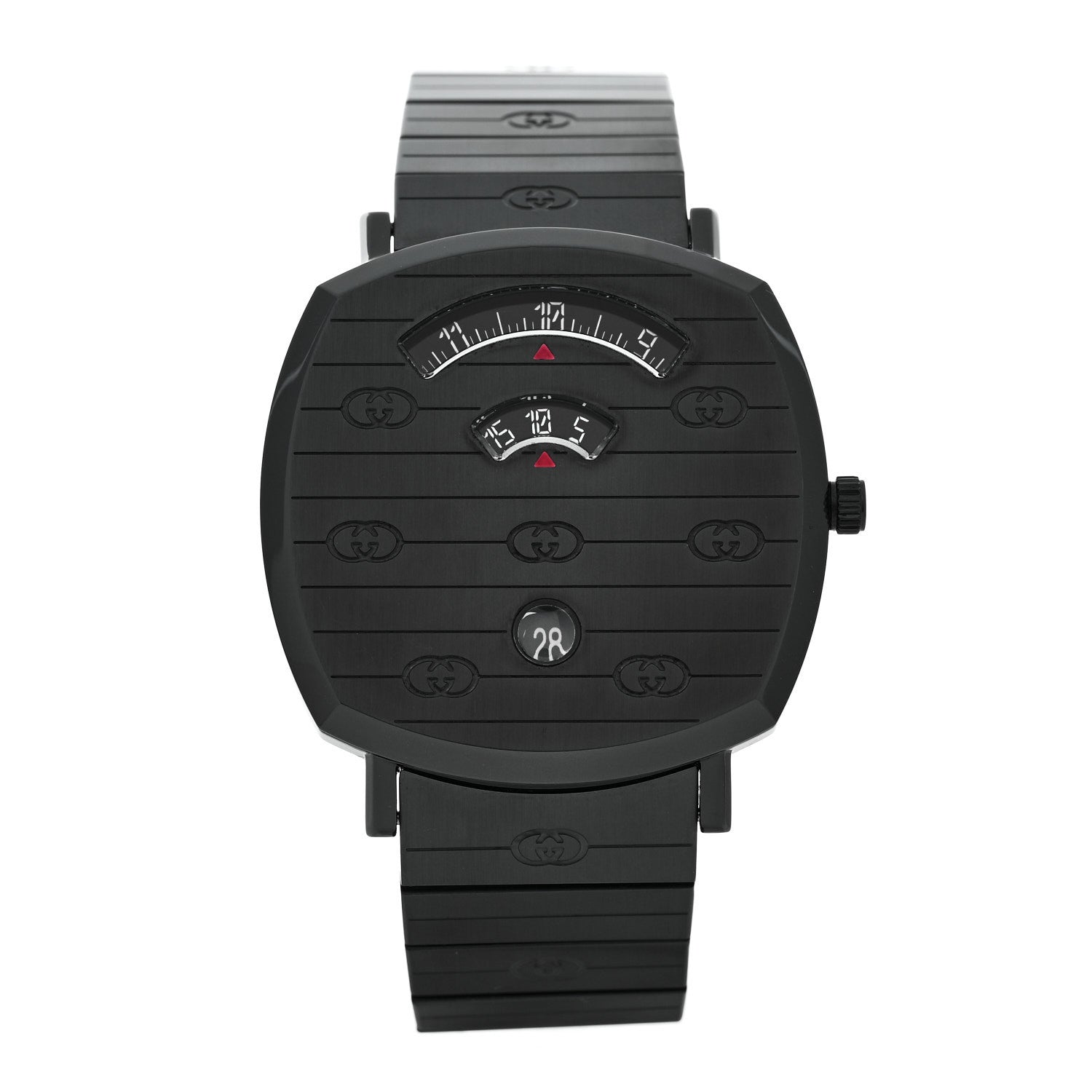Gucci PVD Stainless Steel 38mm Grip Quartz Watch Black 1 of 5