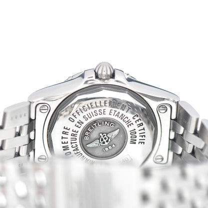 Breitling Stainless Steel Diamond 30mm Starliner Quartz Watch Blue A71340 4 of 5