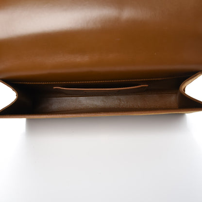 Saint Laurent Suede Cassandre Tassel Clutch Tan 5 of 8