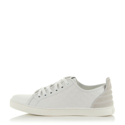 Louis Vuitton Calfskin Suede Monogram Punchy Sneaker 39 White 1 of 8