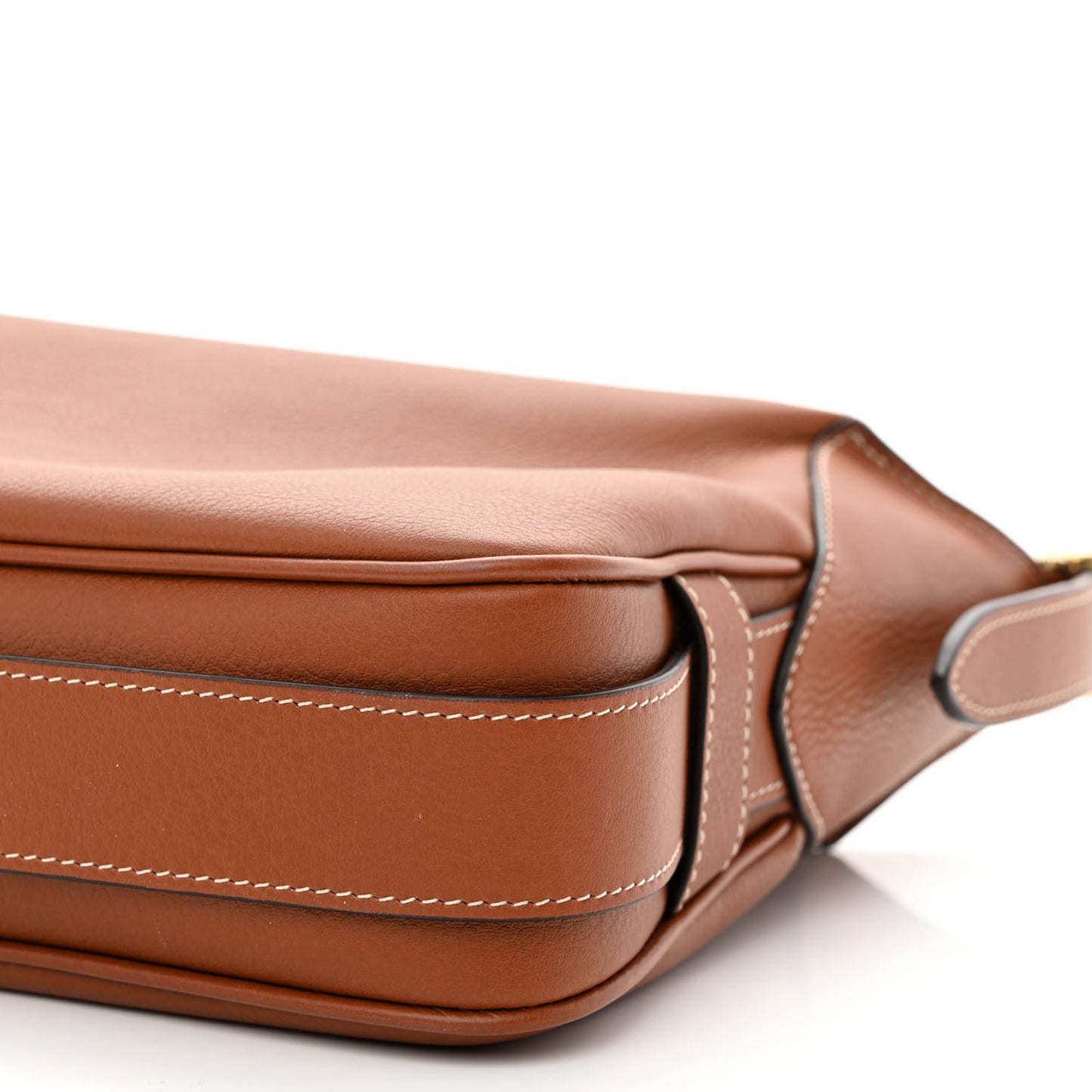 Supple Calfskin Medium Romy Shoulder Bag Tan
