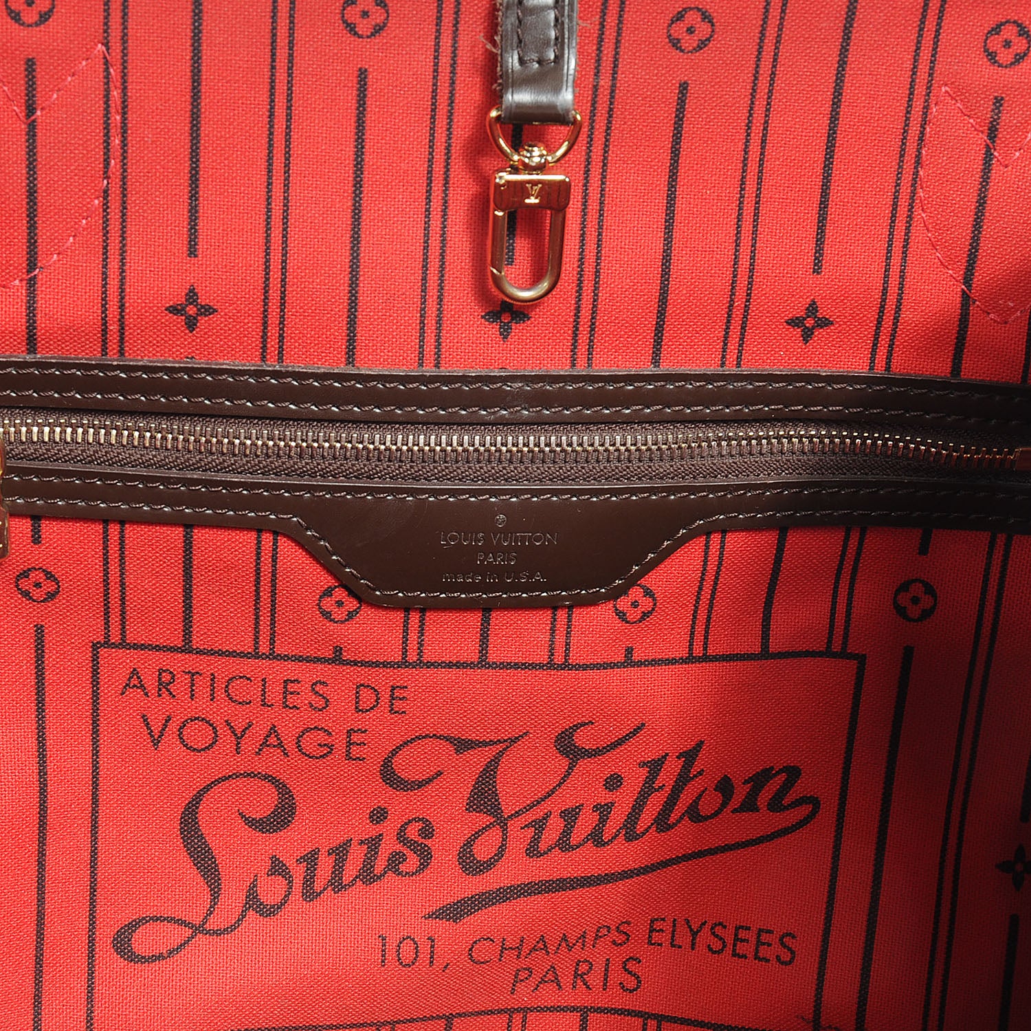 Louis Vuitton Damier Ebene Neverfull MM 6 of 7