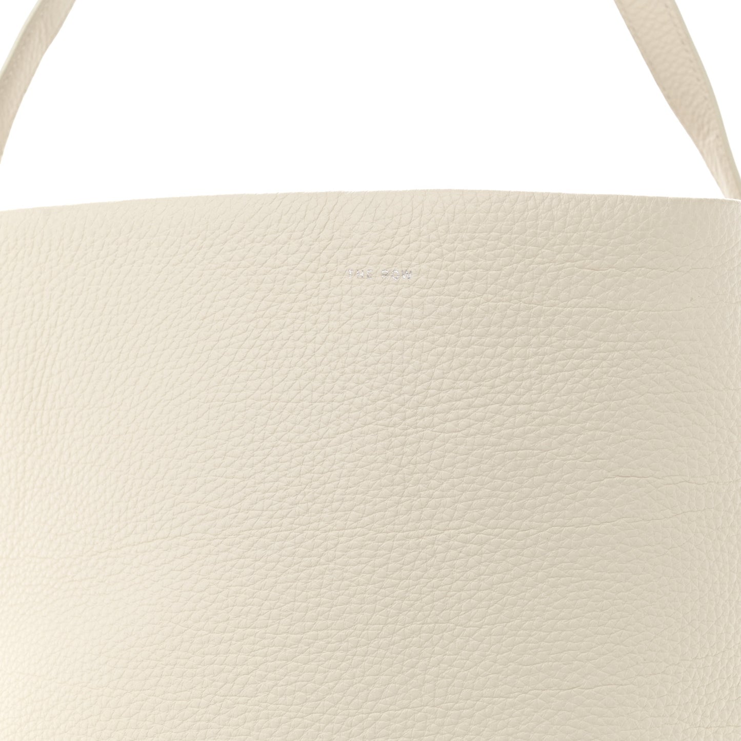 Grained Calfskin Large N/S Park Tote Ivory