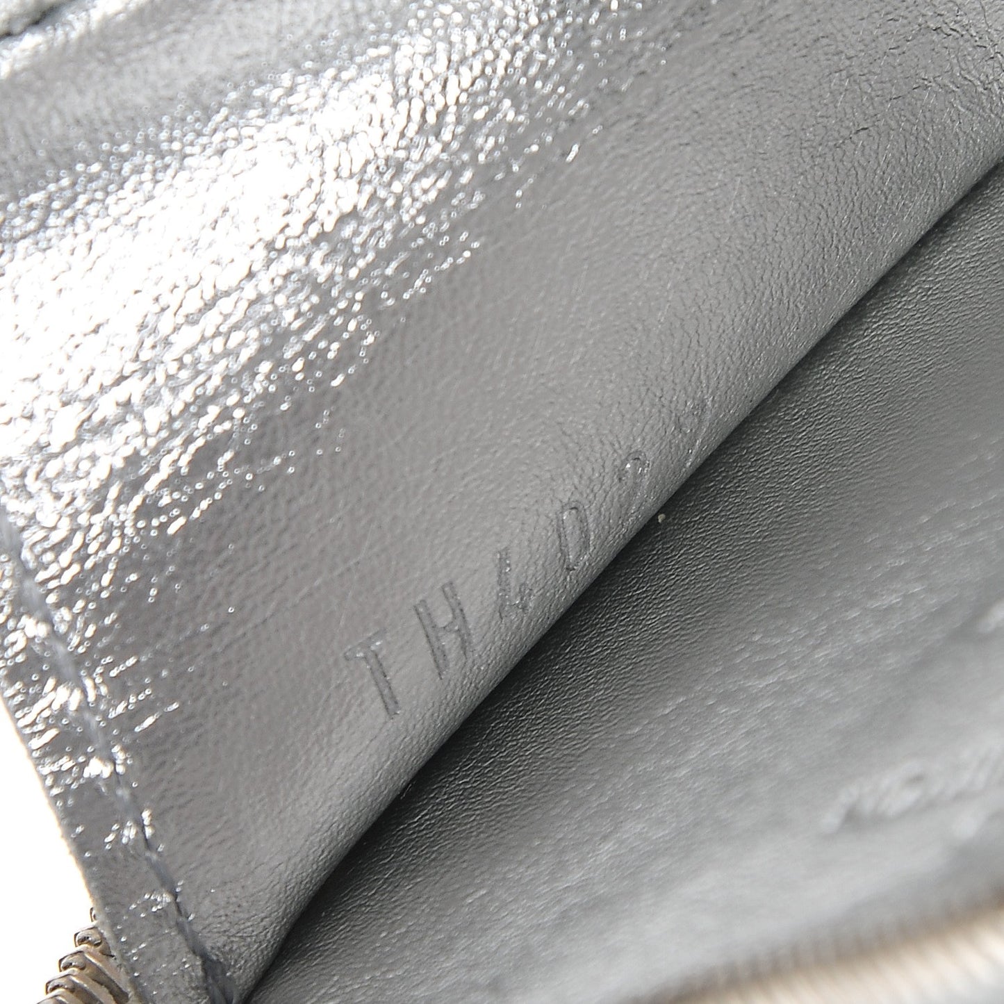 Monogram Miroir Heart Coin Purse Silver