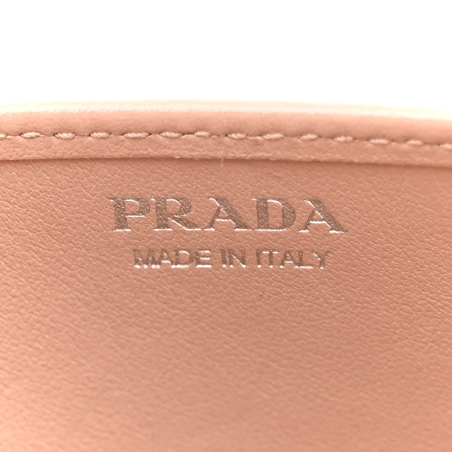 Prada Soft Calfskin Impunture Diagramme Chain Wallet Cipria 6 of 14