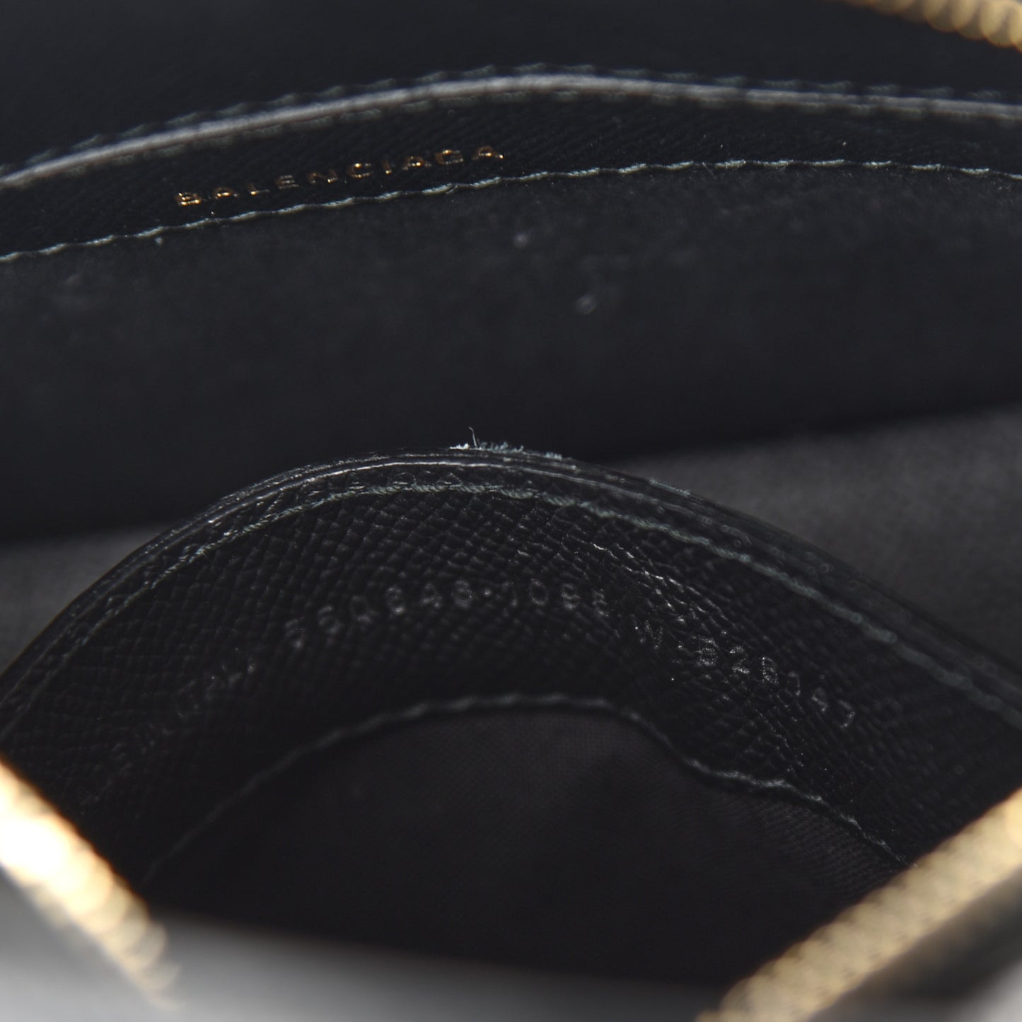 Signature Grained Calfskin XXS Ville Top Handle Bag Black White