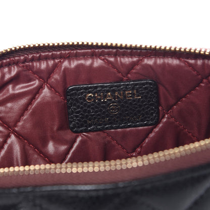 Chanel Caviar Quilted Medium Cosmetic Case Black 6 of 9