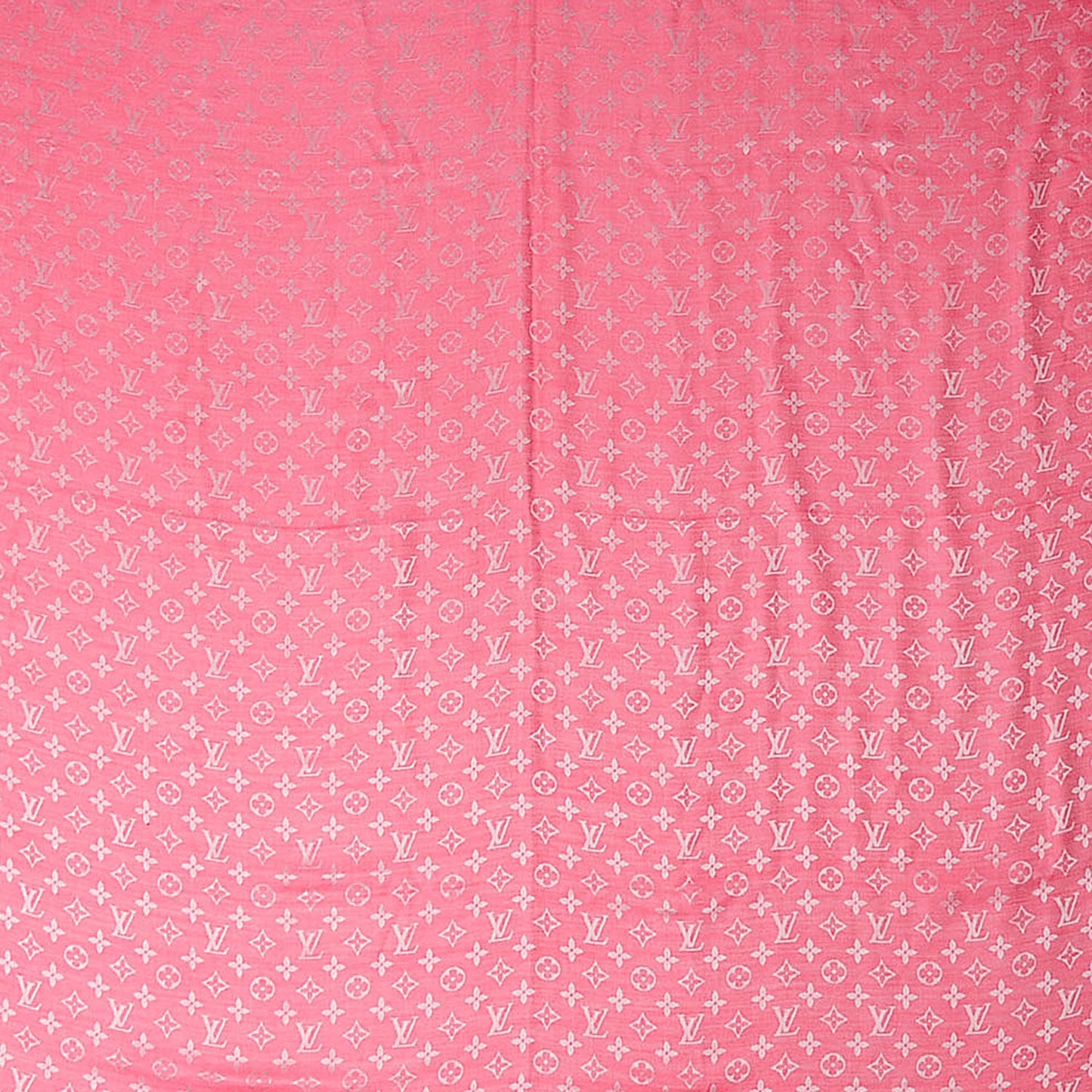 Silk Wool Monogram Denim Shawl Pivoine