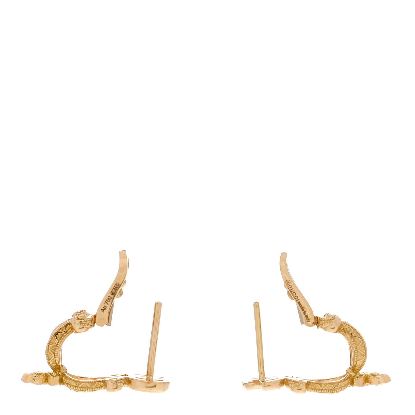 18K Yellow Gold Diamond Flora Pave Earrings