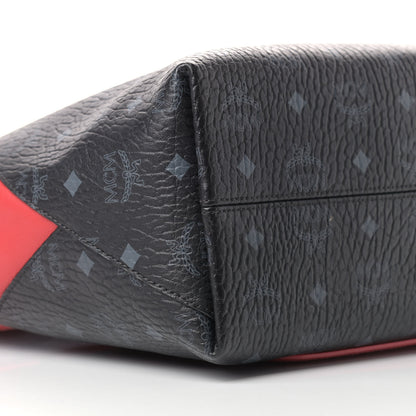 MCM Visetos Medium Klara Hobo Red Black 9 of 11
