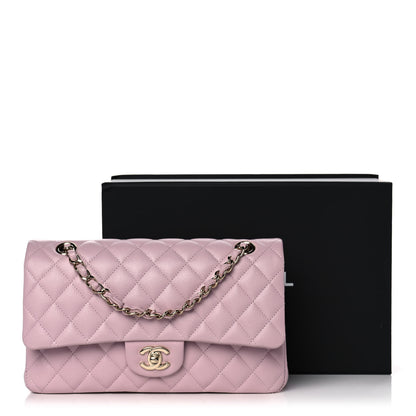 Chanel Caviar Quilted Medium Double Flap Light Pink 12 of 12