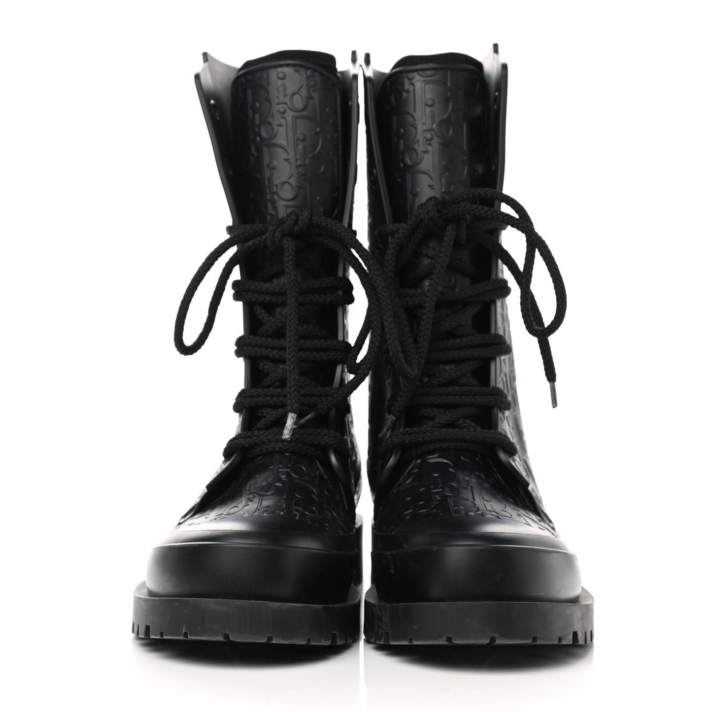 Oblique Rubber Diorcamp Boots 39 Black