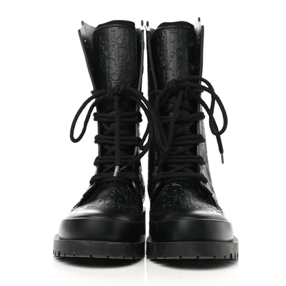 Christian Dior Oblique Rubber Diorcamp Boots 39 Black 2 of 11