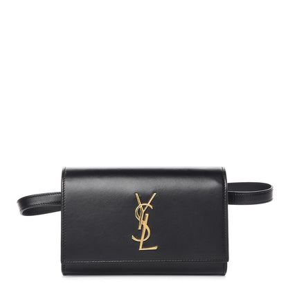 Saint Laurent Smooth Calfskin Monogram Kate Belt Bag Black 1 of 11