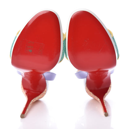Christian Louboutin Mesh Patent Volumetric 120 Sandals 39 Opal 7 of 7
