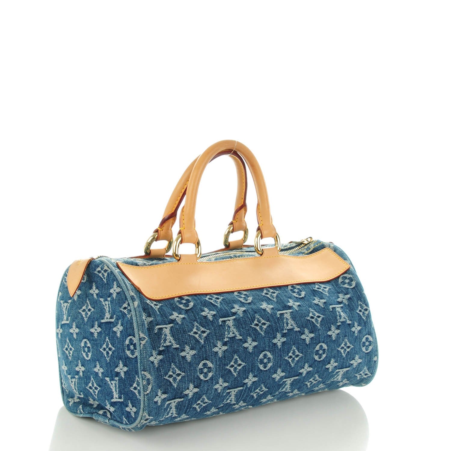 Louis Vuitton Monogram Denim Neo Speedy Blue 3 of 10
