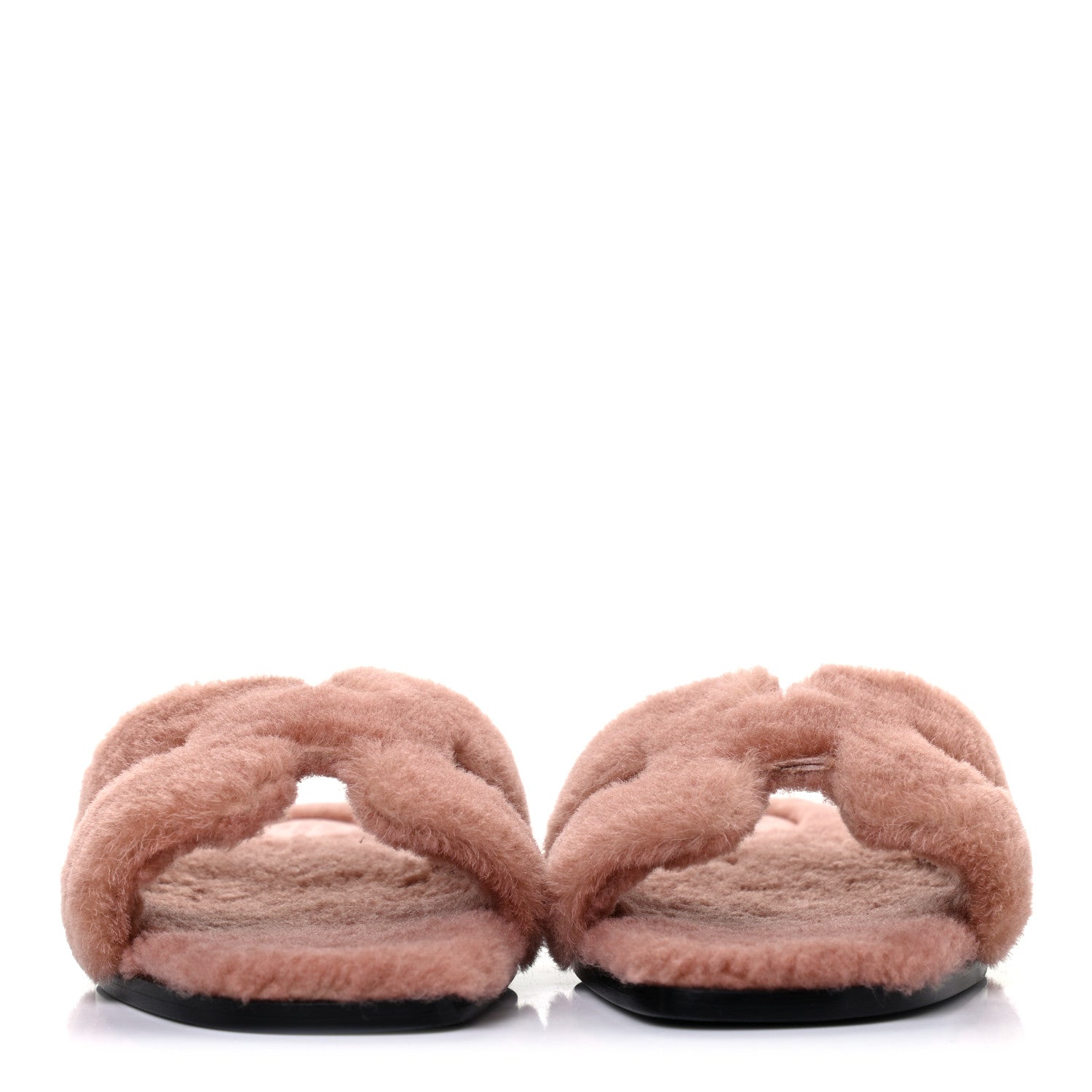 Hermes Woolskin Oran Sandals 39 Rose Aube 2 of 10
