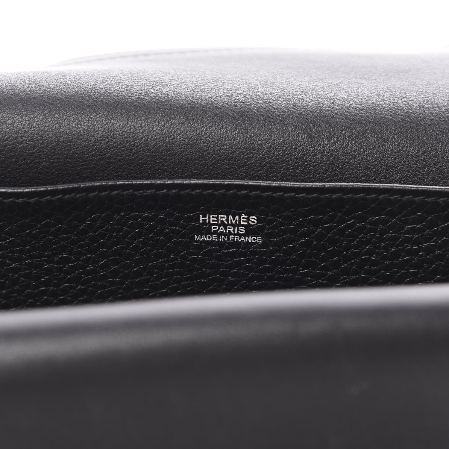 Hermes Taurillon Clemence Halzan 31 GM Black 8 of 12