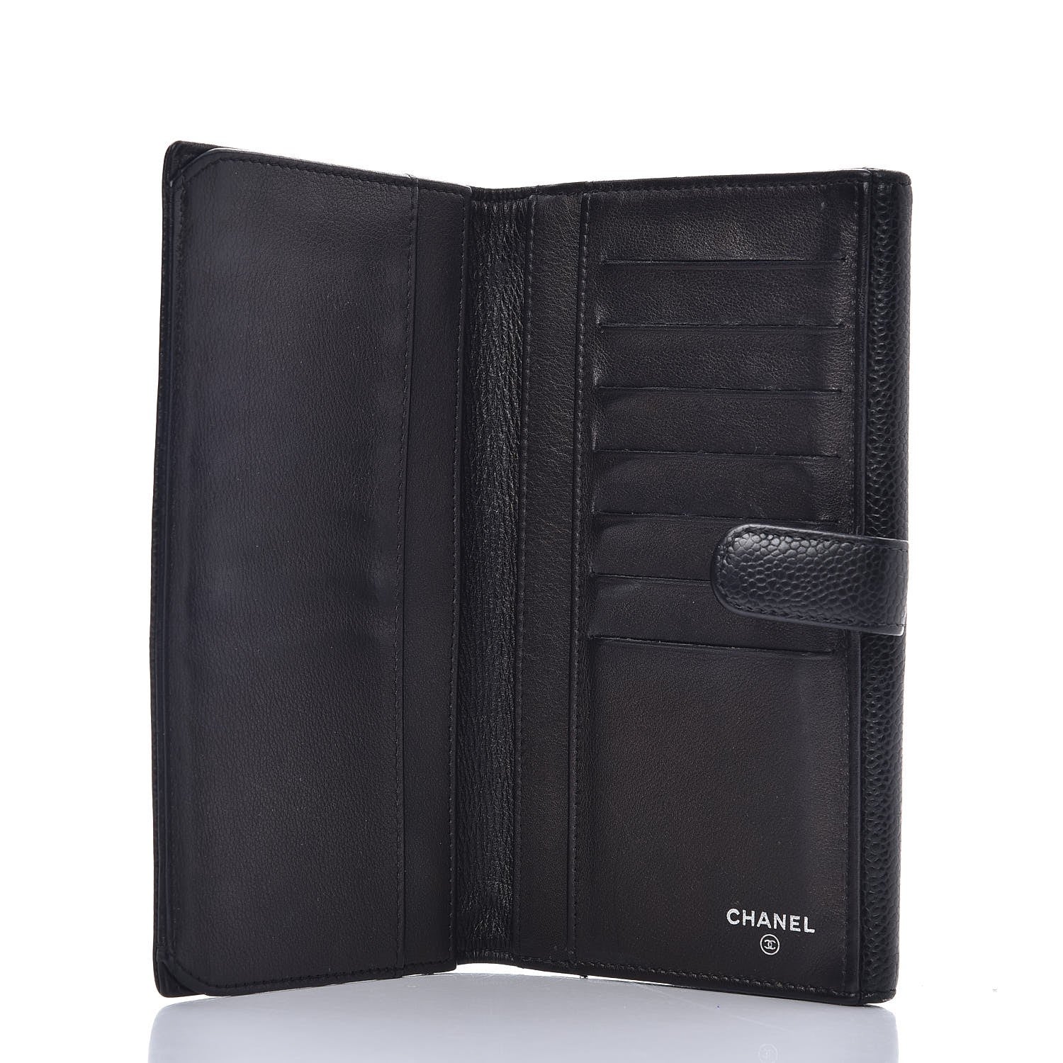 Chanel Caviar Timeless CC Large Flap Wallet Black 5 of 8
