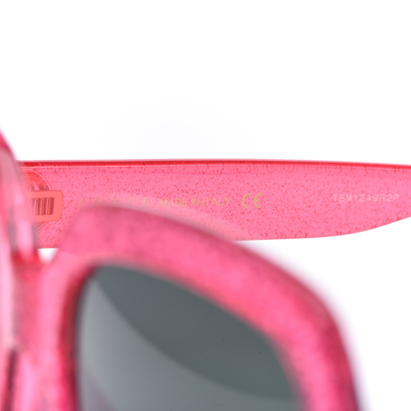 Square Frame GG 0036S Sunglasses Glitter Pink