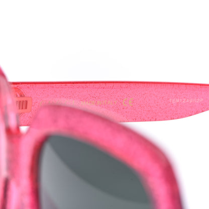 Gucci Square Frame GG 0036S Sunglasses Glitter Pink 6 of 8