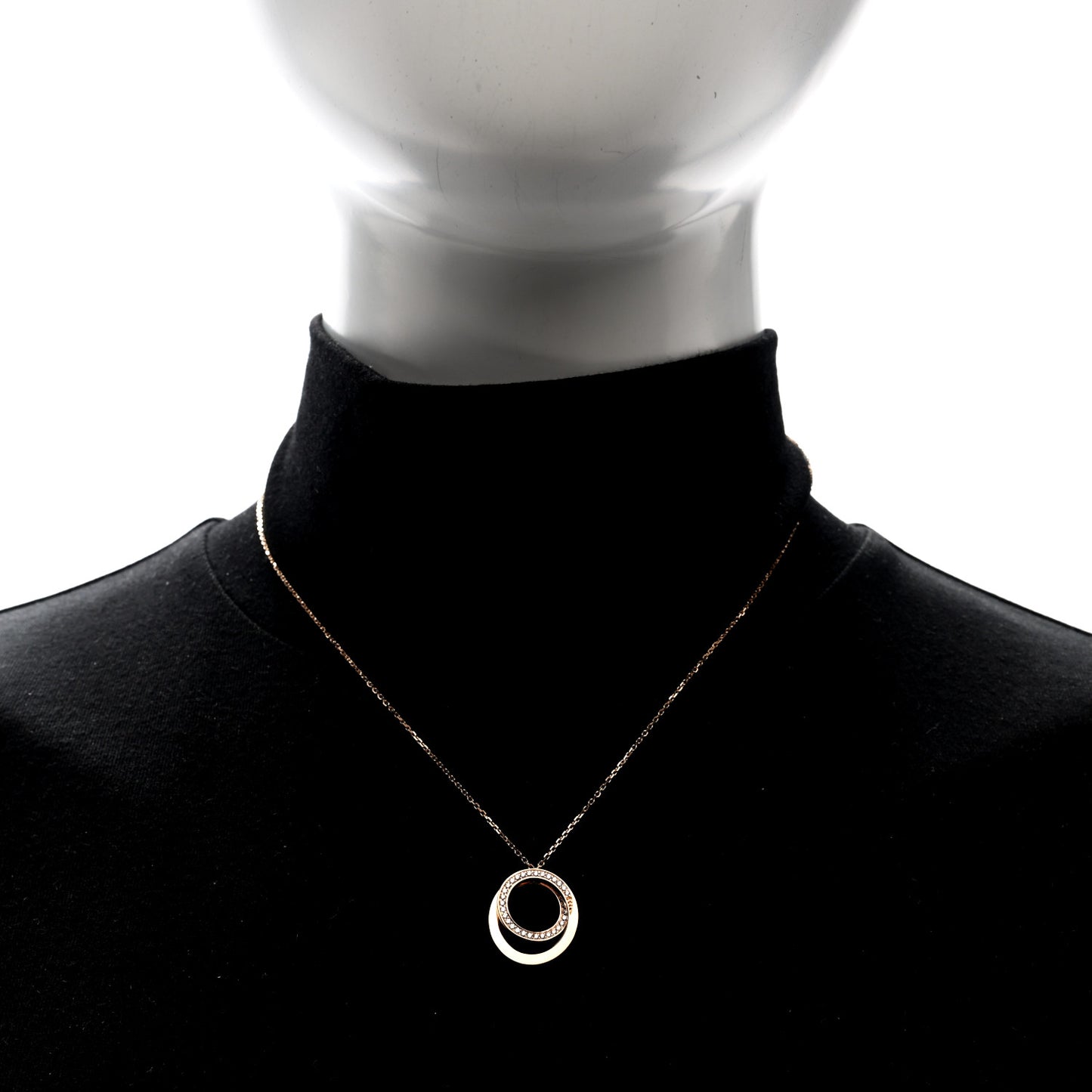 18K Pink Gold Diamond Etincelle De Cartier Pendant Necklace